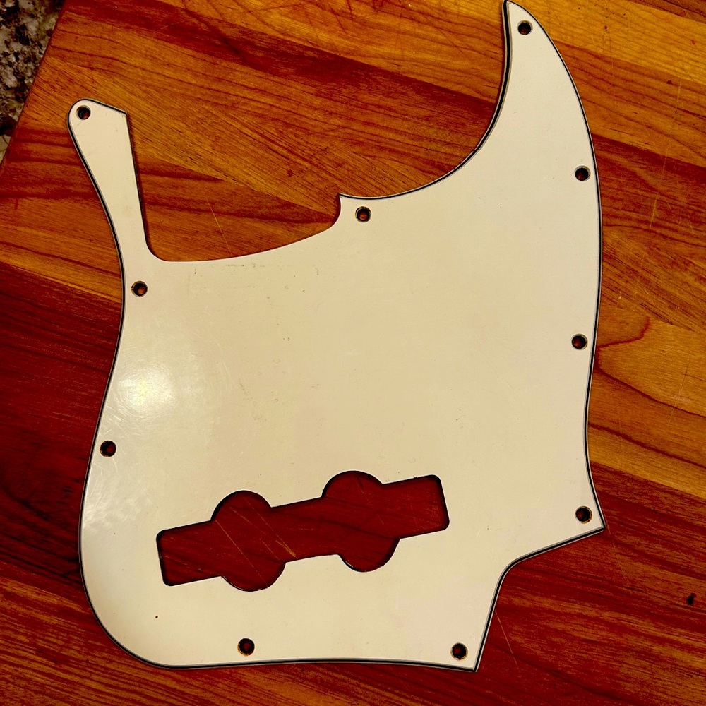 Fender Standard Jazz Bass Pickguard 10 Hole White